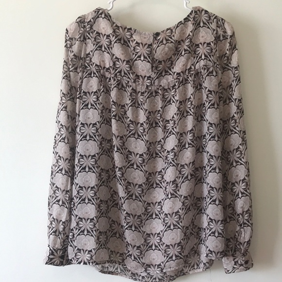 BLUSH PINK BLOUSE WITH FLORAL PATTERN - Picture 3 of 3